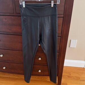 Express Black Faux leather Leggings